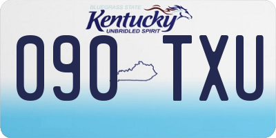 KY license plate 090TXU