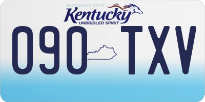 KY license plate 090TXV