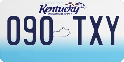 KY license plate 090TXY