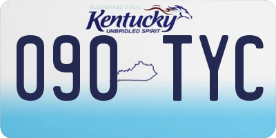 KY license plate 090TYC