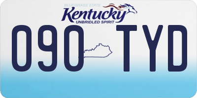 KY license plate 090TYD