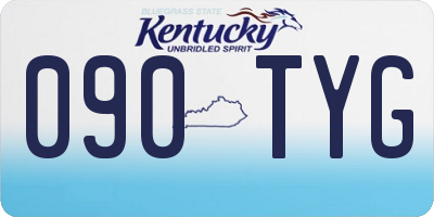 KY license plate 090TYG