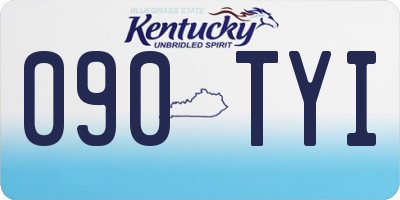 KY license plate 090TYI
