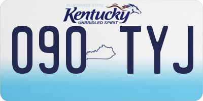 KY license plate 090TYJ
