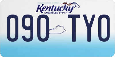 KY license plate 090TYO