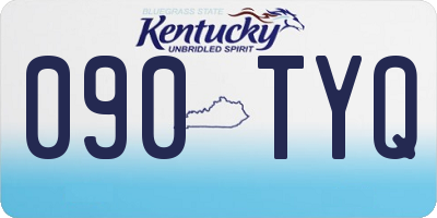 KY license plate 090TYQ