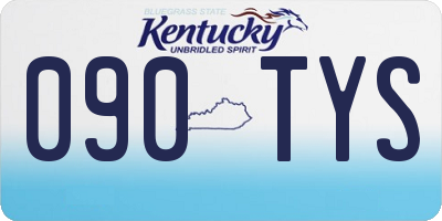 KY license plate 090TYS