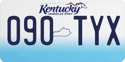 KY license plate 090TYX