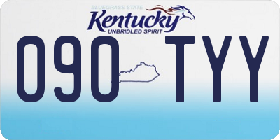 KY license plate 090TYY