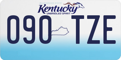 KY license plate 090TZE