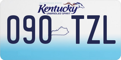 KY license plate 090TZL