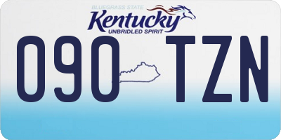 KY license plate 090TZN