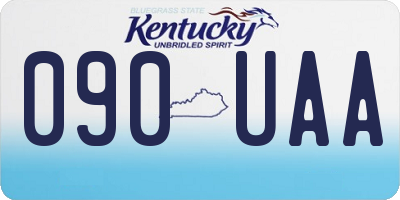 KY license plate 090UAA