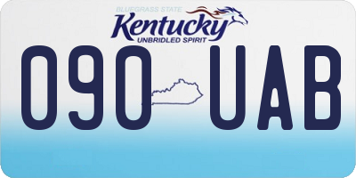 KY license plate 090UAB