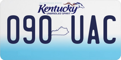 KY license plate 090UAC