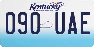 KY license plate 090UAE