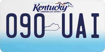 KY license plate 090UAI