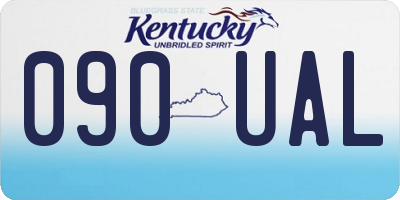 KY license plate 090UAL