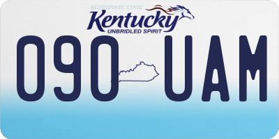 KY license plate 090UAM