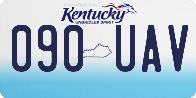 KY license plate 090UAV
