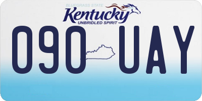 KY license plate 090UAY