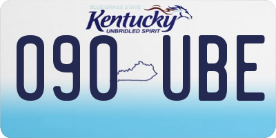 KY license plate 090UBE