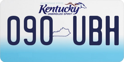 KY license plate 090UBH