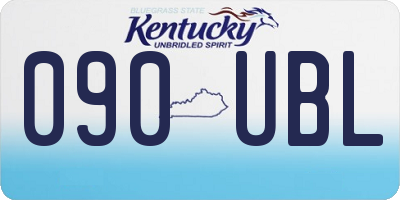 KY license plate 090UBL
