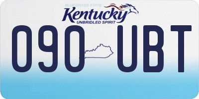 KY license plate 090UBT