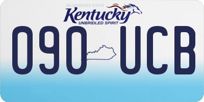 KY license plate 090UCB