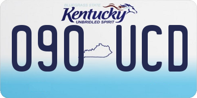 KY license plate 090UCD