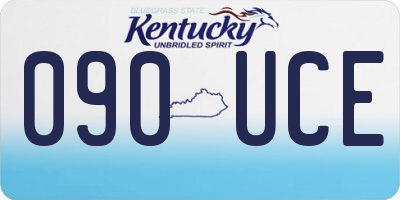 KY license plate 090UCE