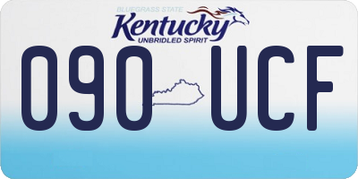KY license plate 090UCF