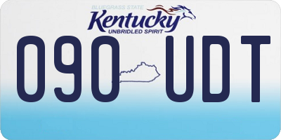 KY license plate 090UDT