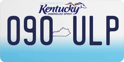 KY license plate 090ULP