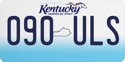 KY license plate 090ULS