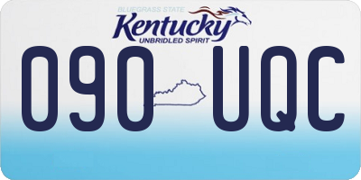 KY license plate 090UQC