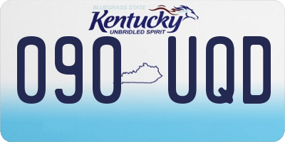 KY license plate 090UQD