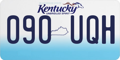 KY license plate 090UQH
