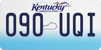 KY license plate 090UQI