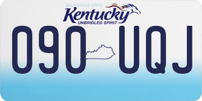 KY license plate 090UQJ