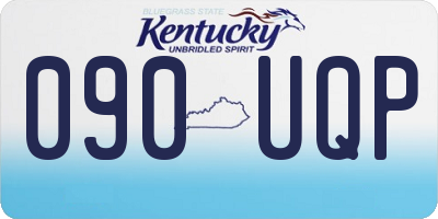 KY license plate 090UQP