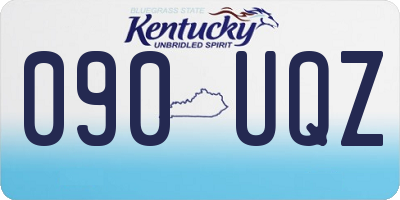 KY license plate 090UQZ