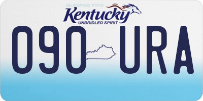 KY license plate 090URA