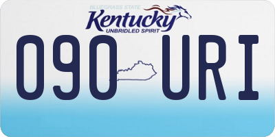 KY license plate 090URI