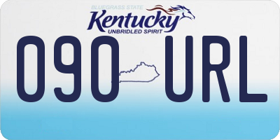 KY license plate 090URL