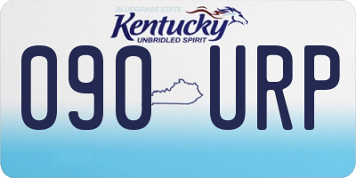 KY license plate 090URP