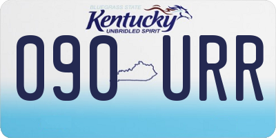 KY license plate 090URR