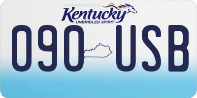 KY license plate 090USB