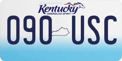 KY license plate 090USC